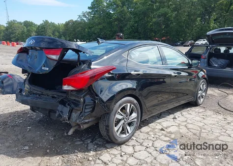 2015 Hyundai Elantra Limited from USA, damaged, VIN KMHDH4AE0FU286005